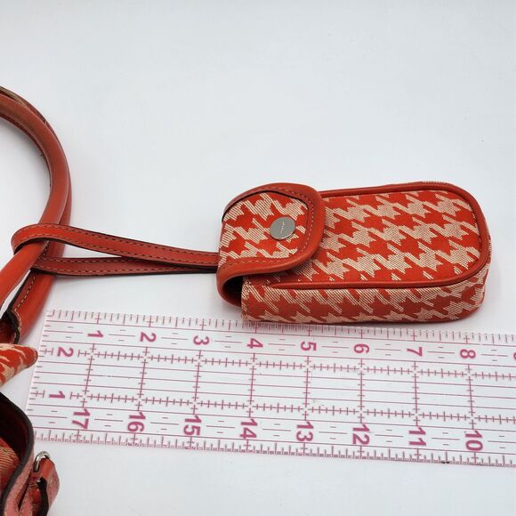 Nine West Vintage Red Houndstooth Bag with Matching Phone Case - Picture 14 of 14